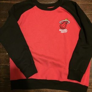 Vintage Miami Heat Crewneck Sweatshirt NBA Red